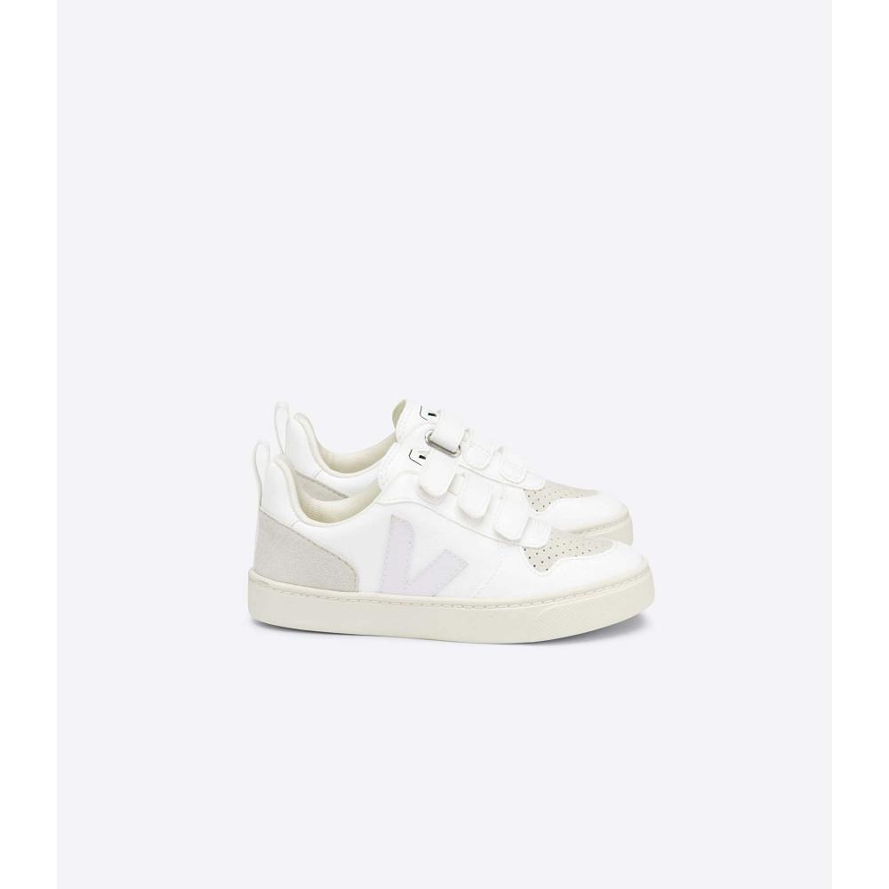 Kids\' Veja V-10 CWL Shoes White | ZA 781SGL